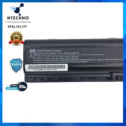 Pin Laptop HP Pavilion DV2000 DV6000 V3000 V600 DV2100 DV2200 DV2300 DV6100 - Phụ Kiện Chất Lượng, Bảo Hành 6-12 Tháng