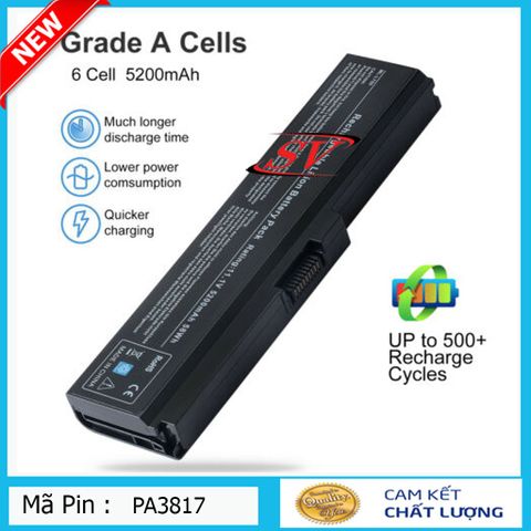 Pin Laptop Toshiba 3817 C640 L510 L645 L655 L730 A665 - Phụ Kiện Thiết Bị Số Chất Lượng Cao, Tương Thích Nhiều Mẫu