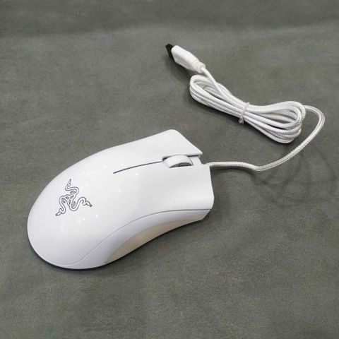 Chuột Razer DeathAdder Elite Essential Trắng - Cảm Biến 3500dpi, 5 Nút Chơi Game & Văn Phòng, Dùng Cho PC Laptop