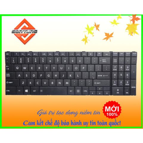 Bàn Phím Laptop Toshiba Satellite C50-B/C50D-B/C50T-B - Thay Thế Chuẩn US, Độ Nhạy Cao, Bảo Hành 09 Tháng