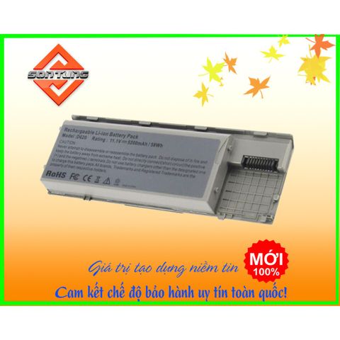 Pin Laptop DELL D620 - 6 CELL 5600mAh Li-Ion - Tương thích Latitude D620 D630 D631 D640 PC764 - Bảo hành 09 tháng
