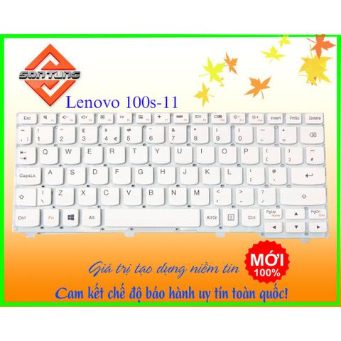 Bàn Phím Laptop Lenovo Ideapad 100S-11 - Màu Trắng, Layout US, Chất Lượng Cao, Bảo Hành 9 Tháng - Phụ Kiện Thiết Bị Số Chính Hãng
