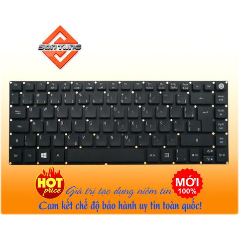 Bàn Phím Laptop Acer E5-473/E5-473G/E5-473T/E5-473TG/E5-422/E5-422G US Layout - Phụ Kiện Chất Lượng Cao với Nút Nguồn Tích Hợp