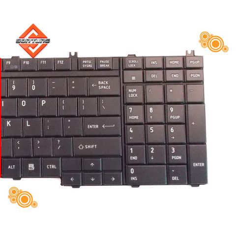 Bàn Phím Thay Thế Laptop Toshiba Satellite L500D L505D L550D L555D P200D - Thiết Bị Số Chất Lượng Cao, Bảo Hành 09 Tháng