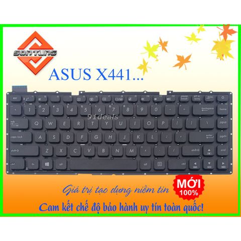 Bàn Phím Laptop Asus X441 X441S X441SA X441SC X441N X441NA - Thay Thế Chất Lượng Cao, Chống Liệt Phím, Bảo Hành 9 Tháng