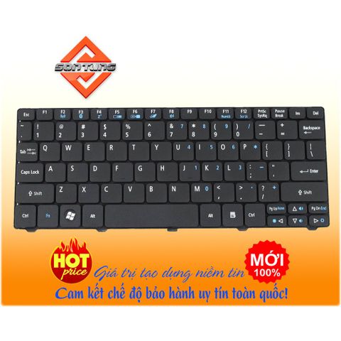 Bàn Phím Laptop Acer Aspire One D255 D255E D257 D260 D270 D532H - Thay thế Chính Hãng, Độ Nhạy Cao, Bảo Hành 9 Tháng