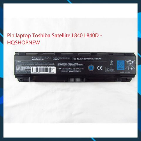 Pin Laptop Toshiba Satellite L840 L840D - 6 Cell, Màu Đen, Chính Hãng, Thiết Bị Số, Phụ Kiện Laptop Chất Lượng Cao