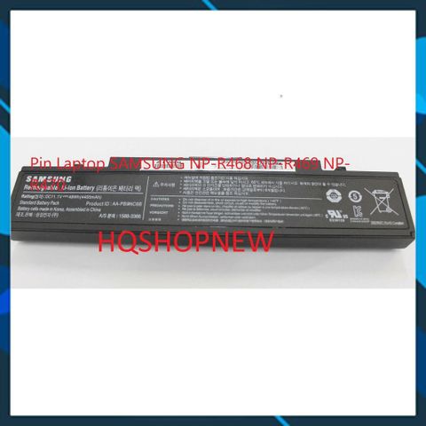 Pin Laptop SAMSUNG Chính Hãng 6 Cell NP-R468 NP-R469 NP-R470 - Bảo Hành 100% - Sản Phẩm Mới 100%