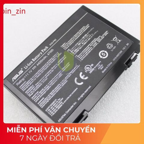 Pin Laptop Asus 6 Cell Chính Hãng Đen X50 X5C X5D X5DIJ-SX039C X5E X5J X65 X70 X8B X8D - Bảo Hành Đổi Mới 100%