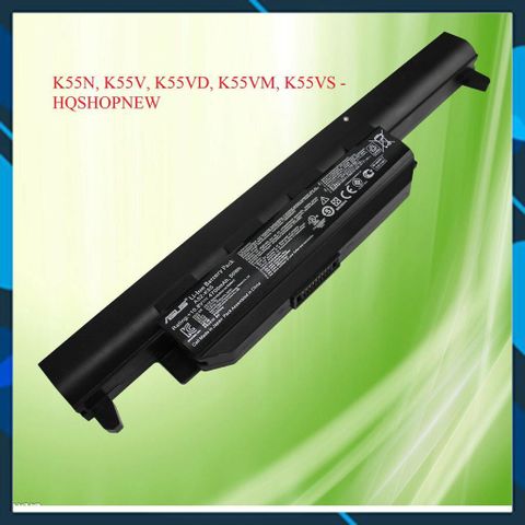 Pin Laptop Asus 6 Cell Thay Thế Chính Hãng cho K55N, K55V, K55VD, K55VM, K55VS - Đen, Bảo Hành 100% Mới Nhập Khẩu