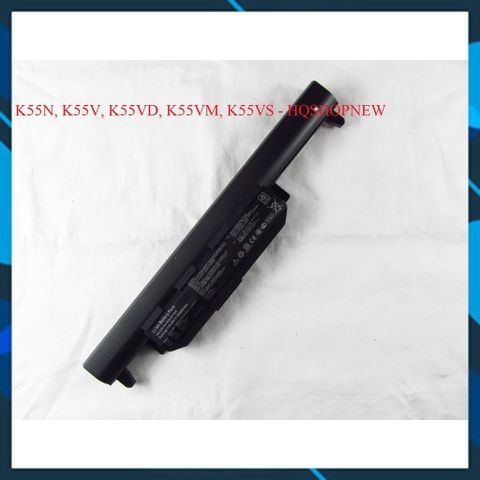 Pin Laptop Asus 6 Cell Thay Thế Chính Hãng cho K55N, K55V, K55VD, K55VM, K55VS - Đen, Bảo Hành 100% Mới Nhập Khẩu