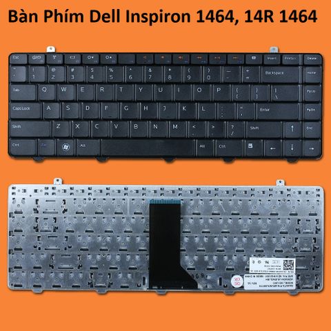 Bàn Phím Laptop Dell Inspiron 1464 và 14R 1464 - Phụ Kiện Thay Thế Tiếng Anh, Chất Liệu Cao Cấp, Bảo Hành 6 Tháng