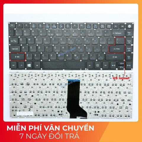Bàn phím laptop Acer Aspire E5-473/E5-473G/E5-473-38T9 - Phụ kiện chất lượng cao, bền bỉ và nhạy bén 100% dành cho máy tính của bạn