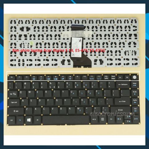 Bàn phím laptop Acer Aspire E 14, E5-475, E5-475G - Phụ kiện chính hãng, chất lượng cao với box đi kèm