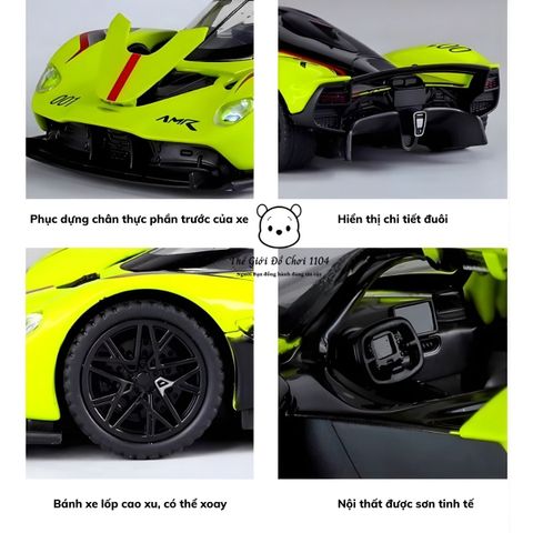 Xe Mô Hình Ô Tô Thể Thao 1:32 Hợp Kim - McLaren, Aston Martin, Koenigsegg với Đèn Nhạc và Mở Cửa - Quà Tặng Ý Nghĩa Cho Trẻ Em và Người Lớn