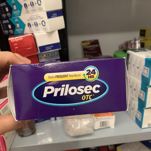 Viên uống hỗ trợ cắt cơn đau dạ dày Prilosec Frequent Heartburn và Giảm Axit 42 viên - Giải pháp cho ợ nóng và khó chịu