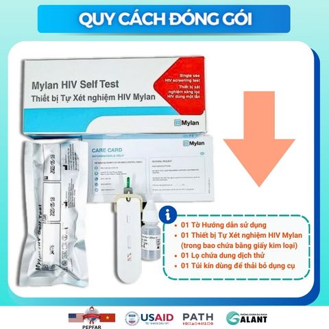 Que Tự Xét Nghiệm HIV Tại Nhà Mylan - Bộ Test Nhanh Kết Quả Trong 15 Phút, Chính Hãng, Tiện Lợi, An Toàn Sức Khỏe 3 Tháng