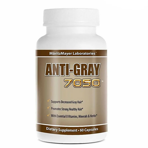 Viên uống cải thiện tóc bạc sớm Anti Gray Hair 7050 - Dưỡng chất phục hồi màu tóc tự nhiên, bảo vệ và làm mềm mượt tóc