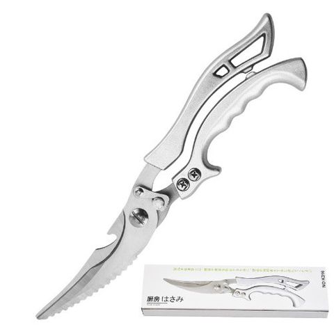 Kéo Cắt Gà Đa Năng Thép Không Gỉ Cao Cấp - Dụng Cụ Nhà Bếp Chất Lượng, Cắt Thịt, Xương, Rau, Hải Sản Chính Xác và Tiện Lợi