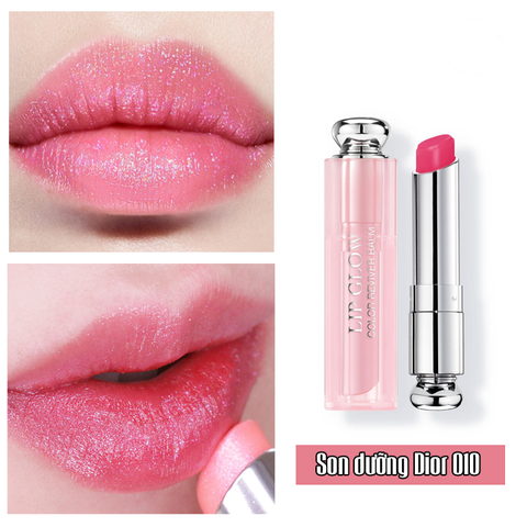 Son Dưỡng Dior Màu Hồng Addict Lip Glow 010 Holo Pink Chính Hãng - Dưỡng ẩm, Tạo màu tự nhiên cho môi, Thiết kế Sang trọng