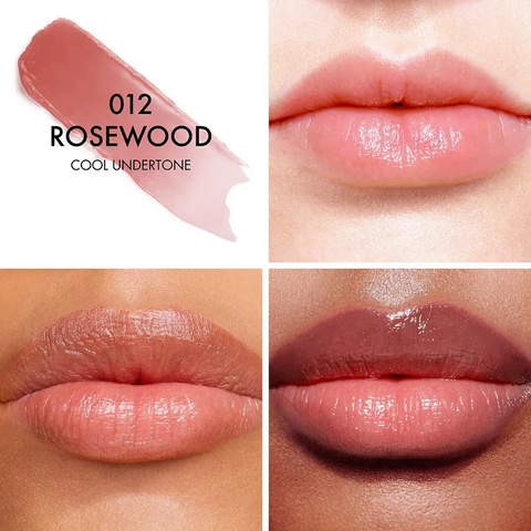 Son Dưỡng Dior Addict Lip Glow 012 Rosewood 3.2g - Sắc Hồng Tự Nhiên, Dưỡng Ẩm Mềm Mại, Logo Bạc Chính Hãng