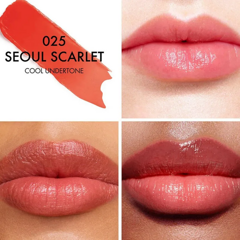 Son Dưỡng Môi Dior Addict Lip Glow 025 Seoul Scarlet 3.2g - Màu Đỏ Cam Sang Trọng Giúp Dưỡng Ẩm và Nâng Tông Da