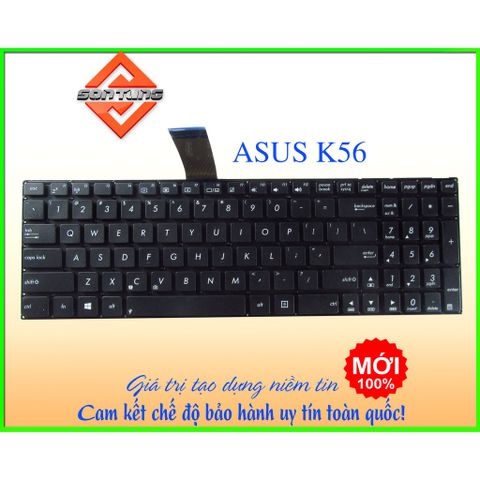 Bàn Phím Laptop Asus K56 Cảm Ứng, Chất Lượng Cao - Thay Thế Chính Hãng cho K56C, K56CA, K56CB, K56CM, S56c, S56ca, S56cb, S56cm
