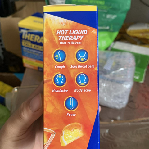 Theraflu Multi-Symptom Nghẹt Mũi & Ho - 24 Gói Giúp Giảm Cảm Lạnh, Cúm, Đau Họng Nhanh Chóng cho Trẻ Từ 12 Tuổi Trở Lên
