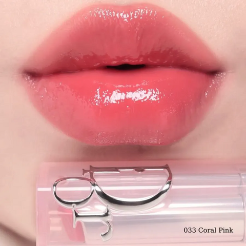 Son Dưỡng Dior Addict Lip Glow (Logo 2025) 033 Coral Pink - Son Môi Cao Cấp, Dưỡng Ẩm, Chăm Sóc Môi Tự Nhiên, Chính Hãng