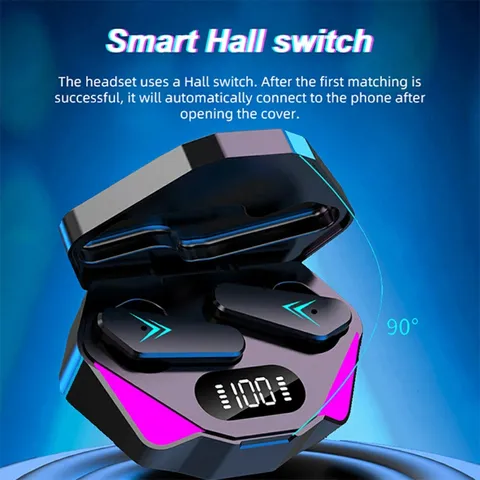 Tai Nghe Gaming Bluetooth 5.1 X15 TWS - Âm Thanh Hi-Fi, Không Dây, Thiết Kế Thể Thao, Chống Nước IPX5, Pin Trâu, Âm Thanh Vòm 10D