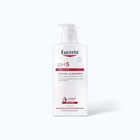 Sữa Rửa Mặt Eucerin PH5 Facial Cleanser 400ml - Dịu Nhẹ Cho Da Nhạy Cảm, Làm Sạch Hiệu Quả, Chăm Sóc Da Tối Ưu