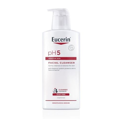 Sữa Rửa Mặt Eucerin PH5 Facial Cleanser 400ml - Dịu Nhẹ Cho Da Nhạy Cảm, Làm Sạch Hiệu Quả, Chăm Sóc Da Tối Ưu
