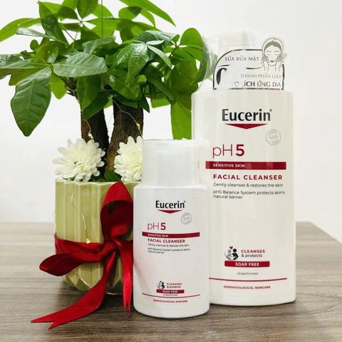 Sữa Rửa Mặt Eucerin PH5 Facial Cleanser 400ml - Dịu Nhẹ Cho Da Nhạy Cảm, Làm Sạch Hiệu Quả, Chăm Sóc Da Tối Ưu