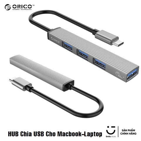 HUB Orico USB Type-C 3.0 Splitter - Thiết Bị Mở Rộng Cổng Cho Macbook và Smartphone - Phụ Kiện Chất Lượng Cao