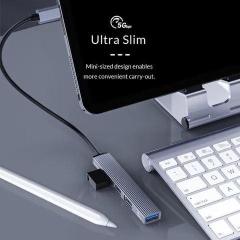 HUB Orico USB Type-C 3.0 Splitter - Thiết Bị Mở Rộng Cổng Cho Macbook và Smartphone - Phụ Kiện Chất Lượng Cao