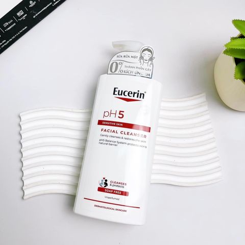 Sữa Rửa Mặt Eucerin PH5 Facial Cleanser 400ml - Dịu Nhẹ Cho Da Nhạy Cảm, Làm Sạch Hiệu Quả, Chăm Sóc Da Tối Ưu