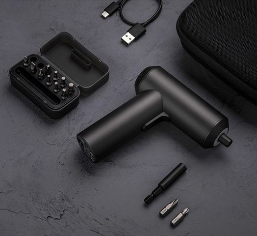 Máy Bắn Vít Điện Cầm Tay Xiaomi Mijia 12 Đầu, Pin 2000mAh, Mô-Men Xoắn 5Nm, Bộ Sửa Chữa Đồ Gia Dụng, Thiết Kế Hiện Đại