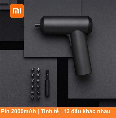Máy Bắn Vít Điện Cầm Tay Xiaomi Mijia 12 Đầu, Pin 2000mAh, Mô-Men Xoắn 5Nm, Bộ Sửa Chữa Đồ Gia Dụng, Thiết Kế Hiện Đại