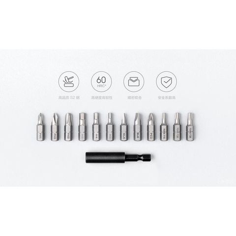 Máy Bắn Vít Điện Cầm Tay Xiaomi Mijia 12 Đầu, Pin 2000mAh, Mô-Men Xoắn 5Nm, Bộ Sửa Chữa Đồ Gia Dụng, Thiết Kế Hiện Đại