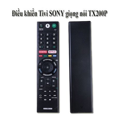 Điều Khiển Tivi Sony Voice Remote RM-TX200P - Có Pin Tặng Kèm, Thay Thế Smart TV LCD, Plasma, LED