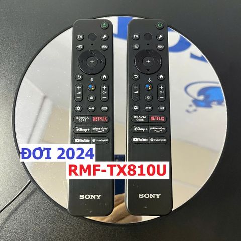 Điều Khiển Tivi Sony RMF-TX810U 2024 - Remote Giọng Nói, Hàng Chính Hãng, Tặng Kèm Pin, Phím Bấm Êm, Tương Thích 4K 8K