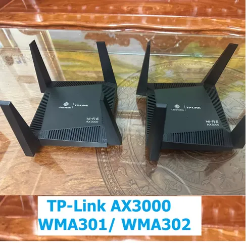 Router Wifi6 TP-Link AX3000 WMA301/WMA302 - Băng Tần 2.4GHz & 5GHz, Có MESH Xuyên Tường, Tốc Độ Cao, Chính Hãng, Bảo Hành 3 Tháng