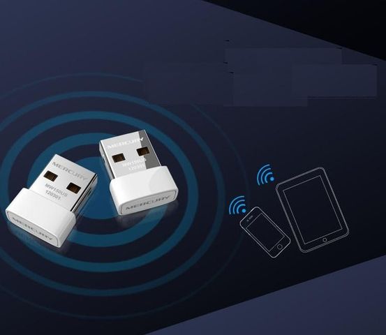 USB Mini Thu Sóng WiFi MW150UH 150Mbps - Thiết Kế Chip Hiện Đại, Anten Cải Tiến, Phiên Bản Kèm Đĩa Driver cho Máy Tính Để Bàn