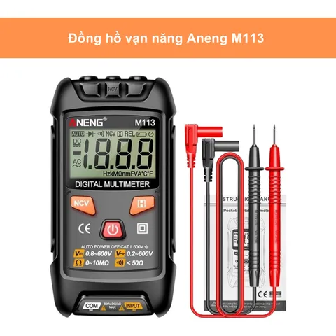 Đồng Hồ Đo Điện Diymore ANENG M113 - Đồng Hồ Vạn Năng Kỹ Thuật Số Đo Điện Áp, Dòng Điện, Điện Trở, An Toàn, Tiện Lợi
