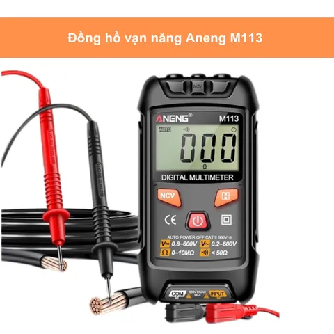 Đồng Hồ Đo Điện Diymore ANENG M113 - Đồng Hồ Vạn Năng Kỹ Thuật Số Đo Điện Áp, Dòng Điện, Điện Trở, An Toàn, Tiện Lợi