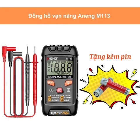 Đồng Hồ Đo Điện Diymore ANENG M113 - Đồng Hồ Vạn Năng Kỹ Thuật Số Đo Điện Áp, Dòng Điện, Điện Trở, An Toàn, Tiện Lợi