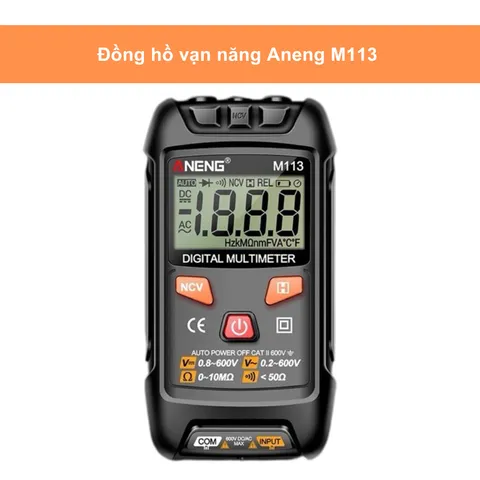 Đồng Hồ Đo Điện Diymore ANENG M113 - Đồng Hồ Vạn Năng Kỹ Thuật Số Đo Điện Áp, Dòng Điện, Điện Trở, An Toàn, Tiện Lợi