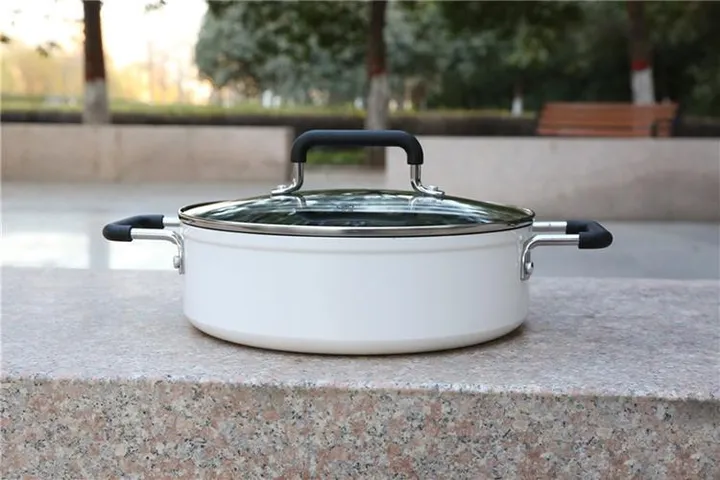 Nồi Lẩu 1 Ngăn Cao Cấp Xiaomi Mijia 4L - Nồi Chống Dính Dùng Bếp Từ Hợp Kim Nhôm Thép Inox 430 Thích Hợp Cho Mọi Món Ăn