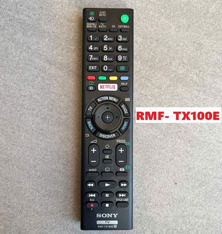 Điều Khiển Remote Tivi SONY RMF-TX100E SmartTV Hàng Mới - Thay Thế Tivi Sony, Tặng Sẵn Pin, Phím Êm, Kết Nối IR + Bluetooth
