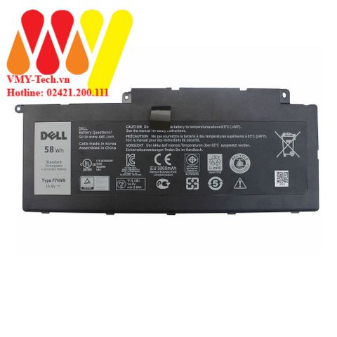 Pin Laptop DELL Inspiron 15-7537 14-7437 17-7737 - 58WH F7HVR, Phụ Kiện Chính Hãng Chất Lượng Cao